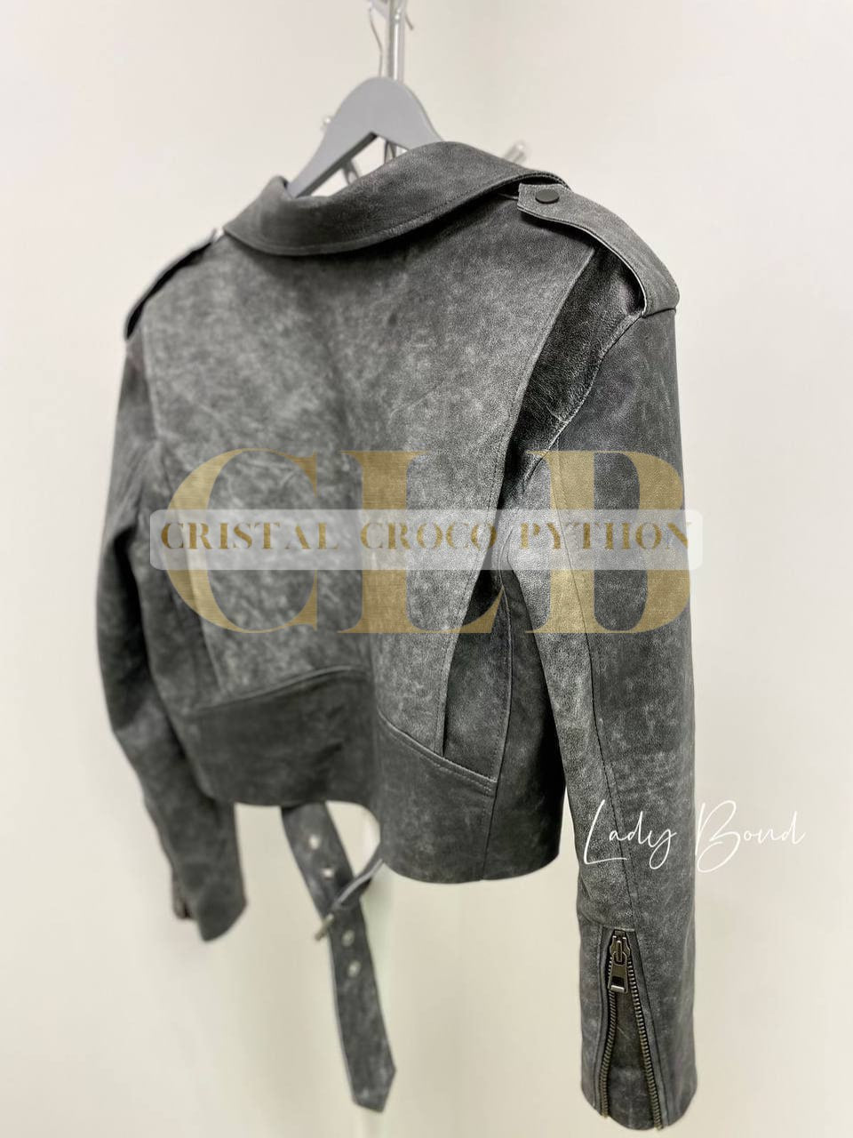 Grey Biker Jacket