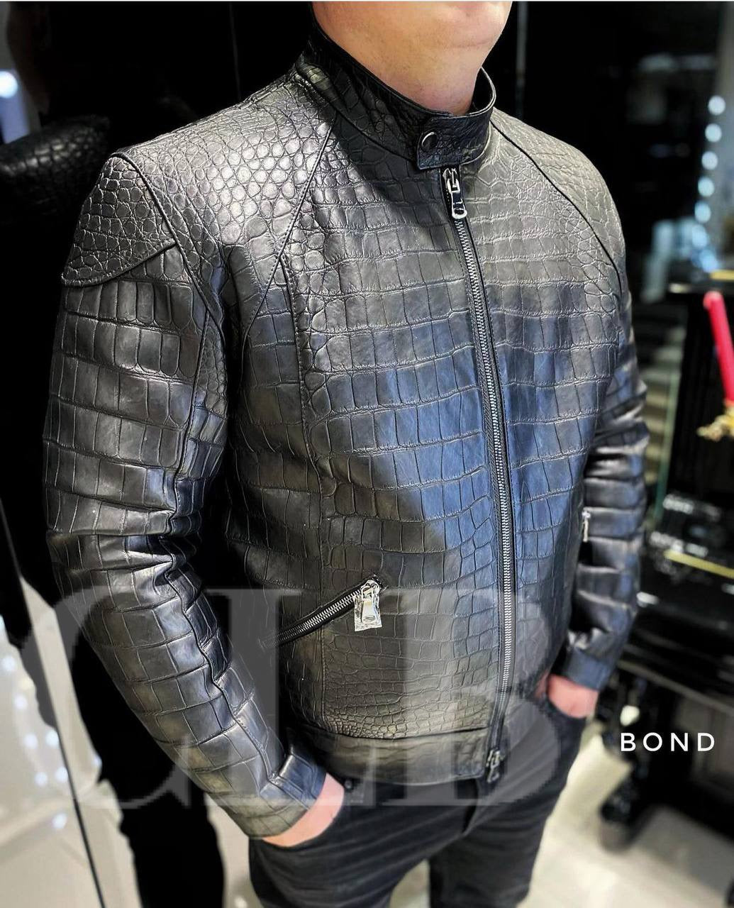 Jacket Bond Croco