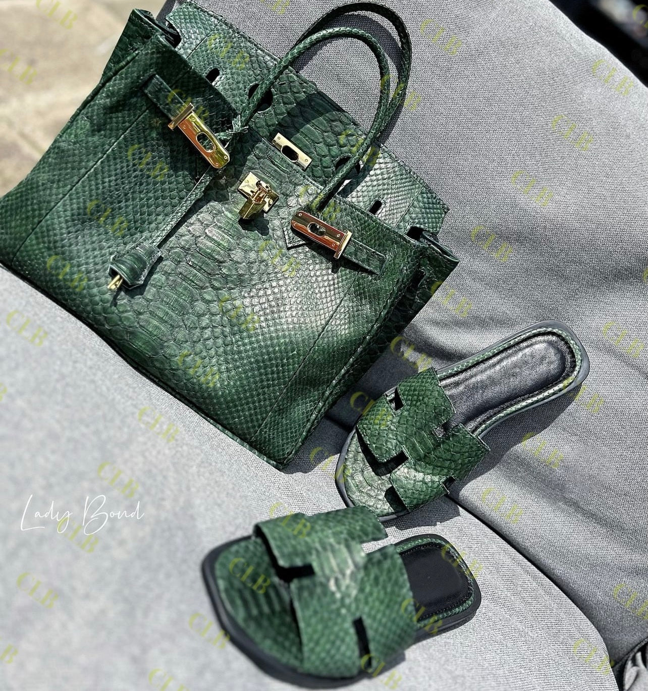 Bag Moss Python Luxe