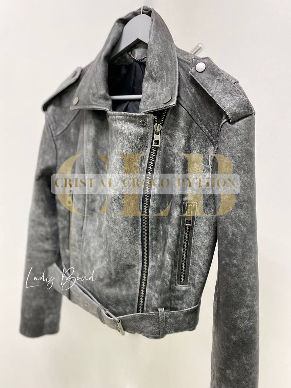 Grey Biker Jacket